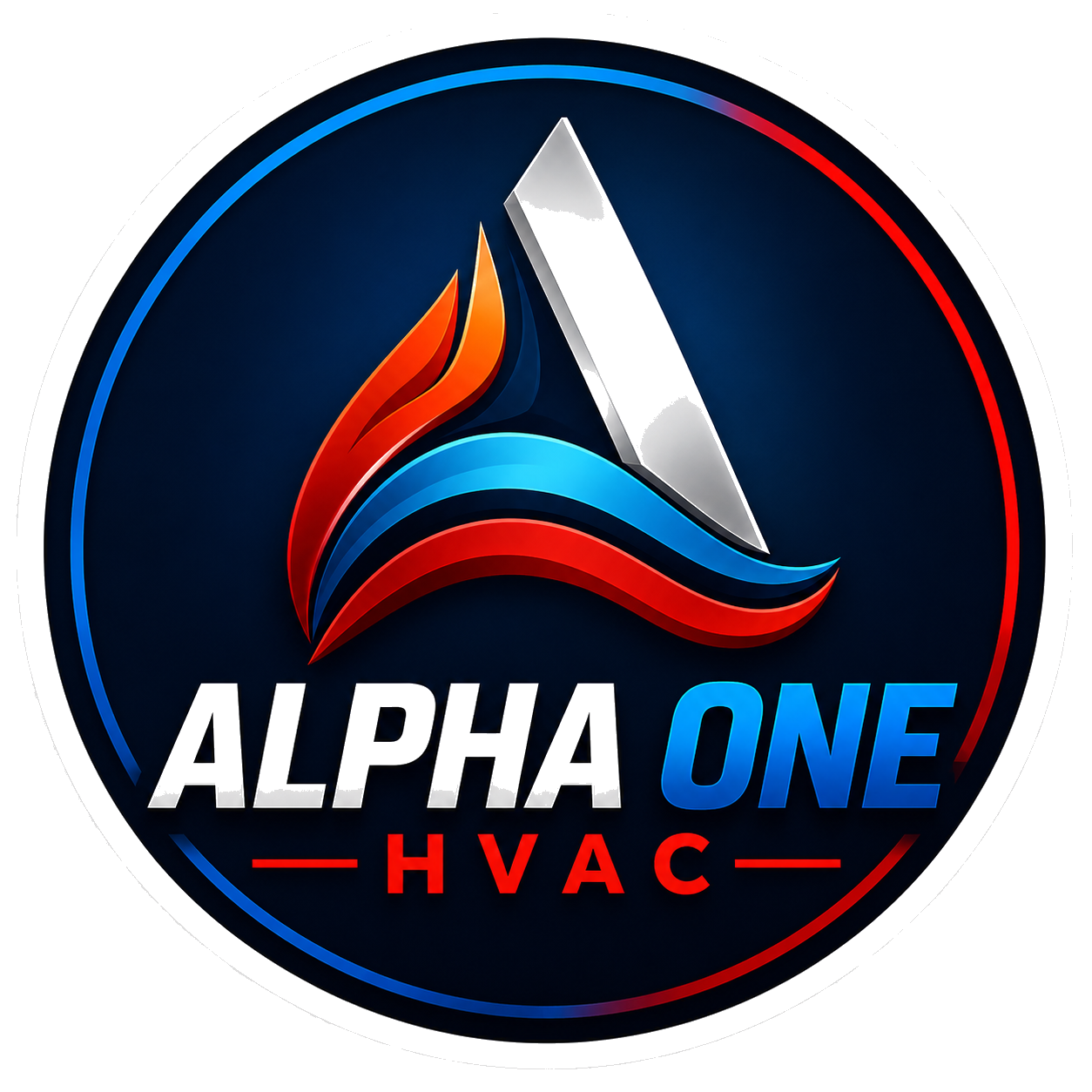 Alpha One HVAC Logo